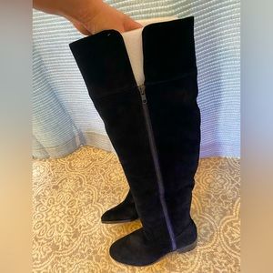 Women’s Black Gianni Bini above the knee suede boots-NWT (never worn), sz 8.5W